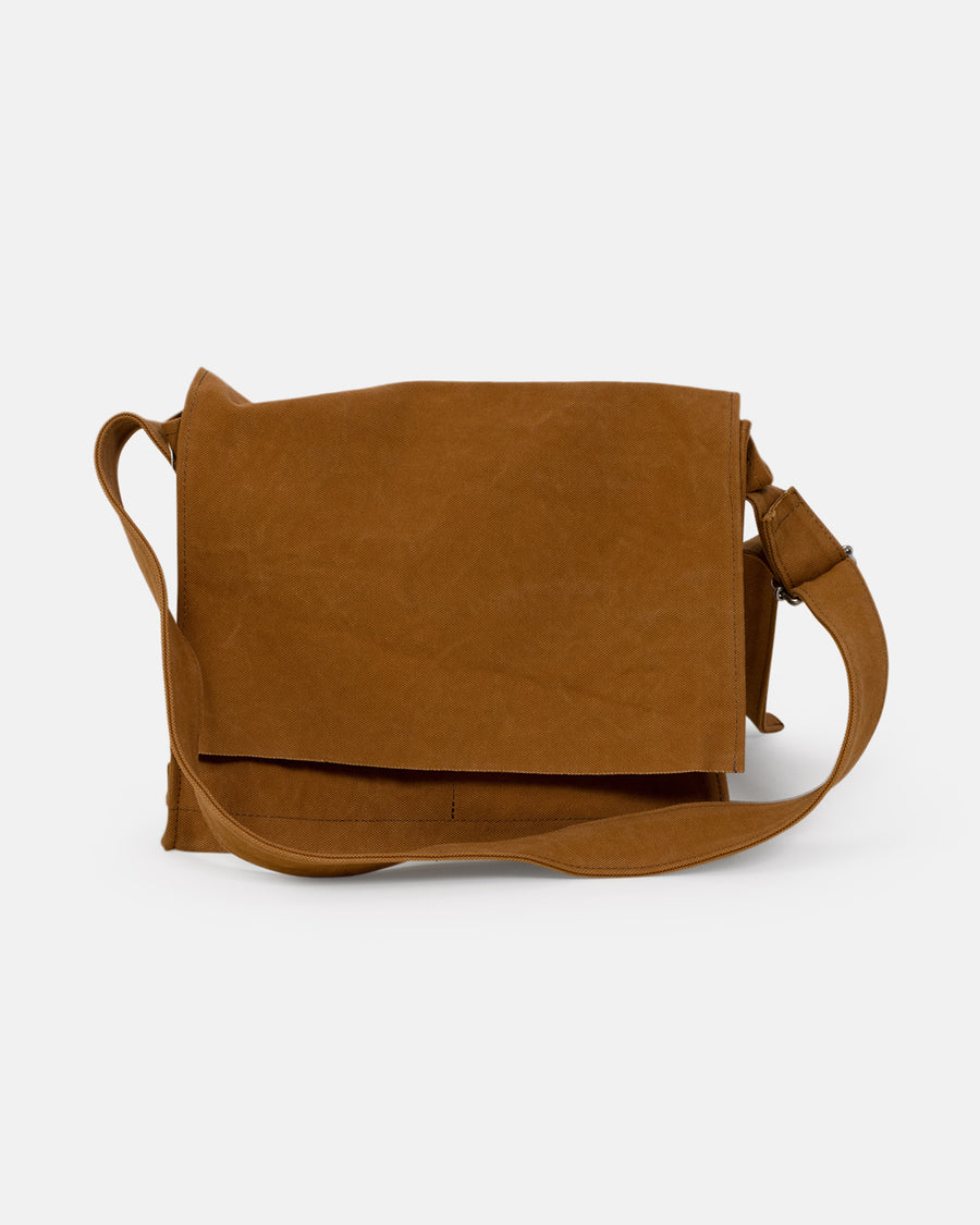 medium washed canvas shoulder bag