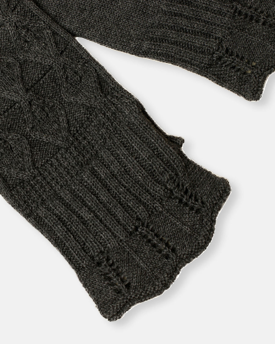 cotton cashmere fingerless gloves