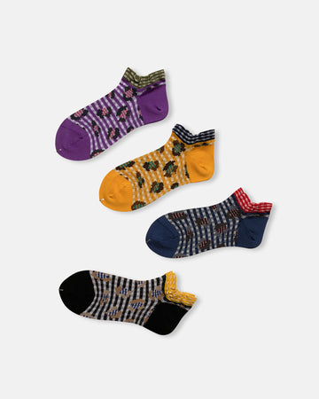 jungle check no show socks