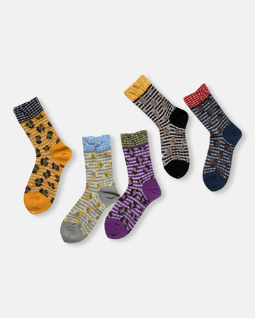 jungle check socks