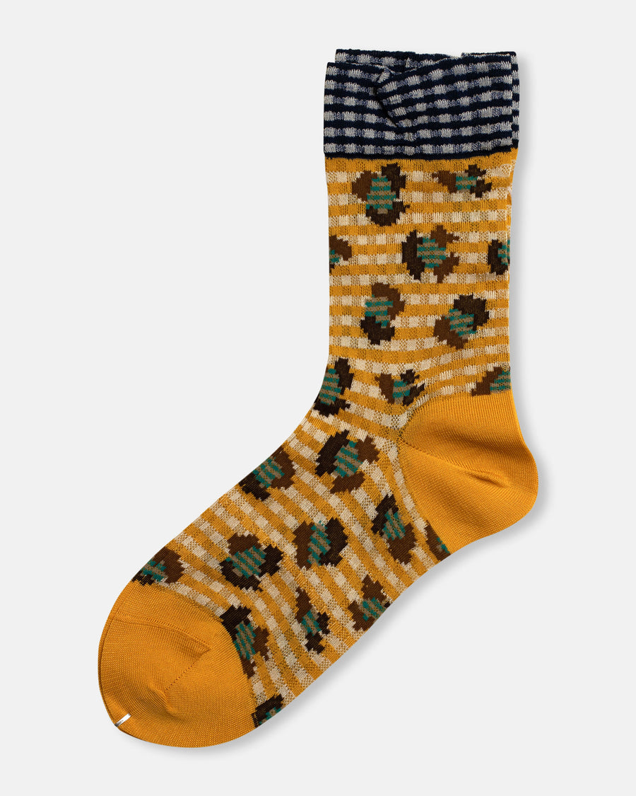 jungle check socks