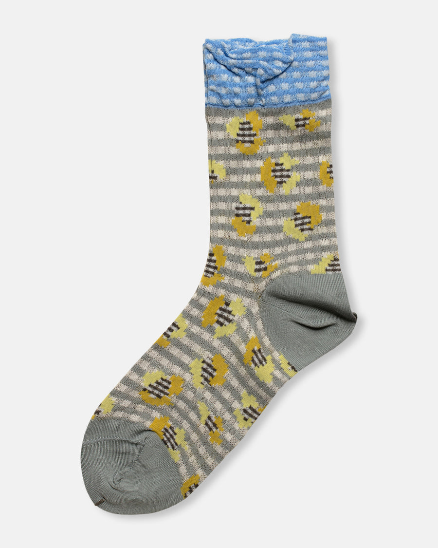 jungle check socks