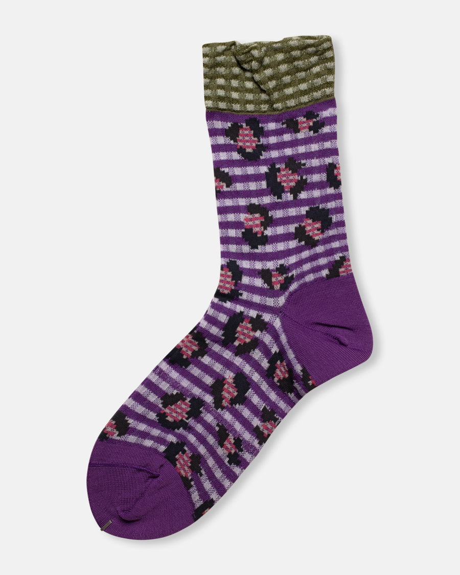 jungle check socks
