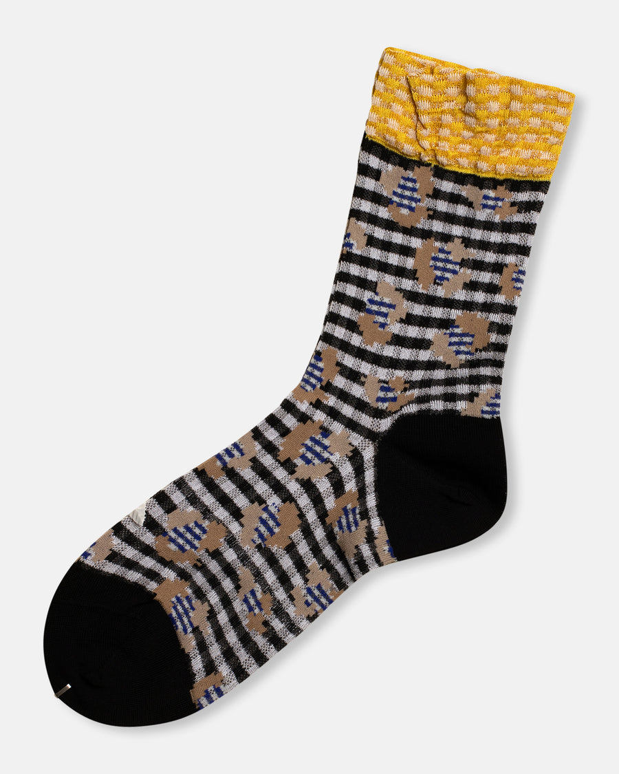 jungle check socks