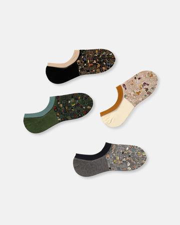 mosaic tiles no show socks