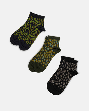 leopard ankle compression socks