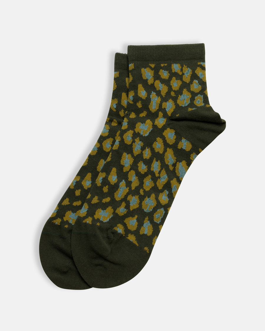 leopard ankle compression socks