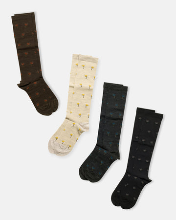 cotton hat knee high compression socks