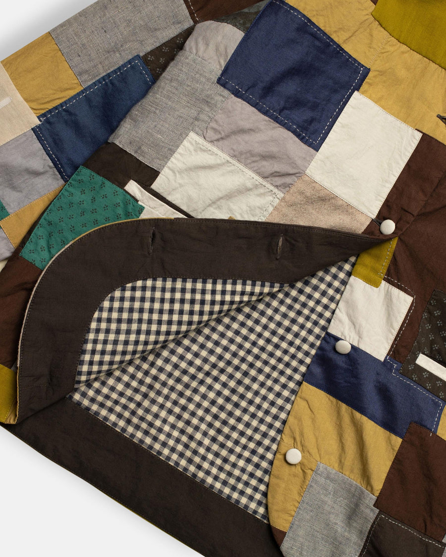 multi patchwork short jacket