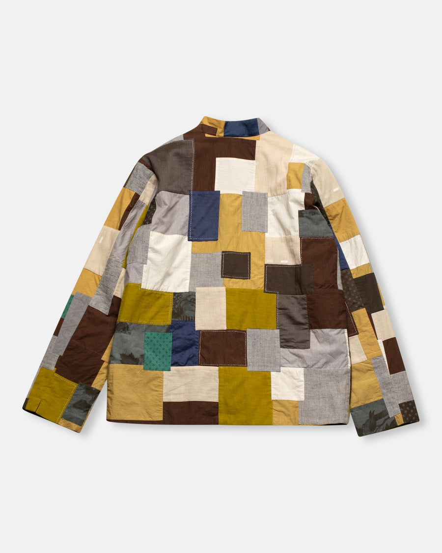 multi patchwork short jacket