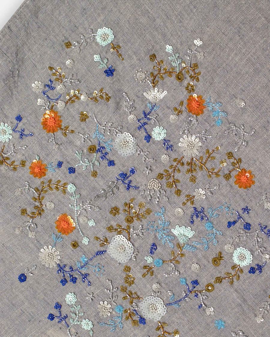 embroidered sleeveless blouse