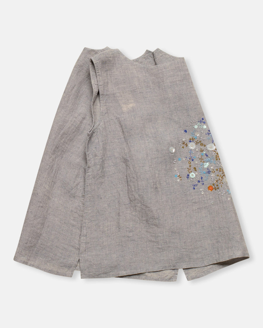 embroidered sleeveless blouse