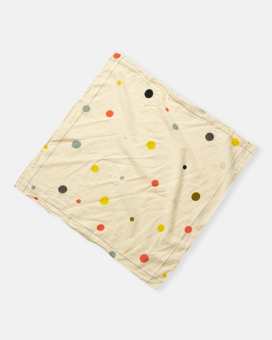 polka dot printed scarf