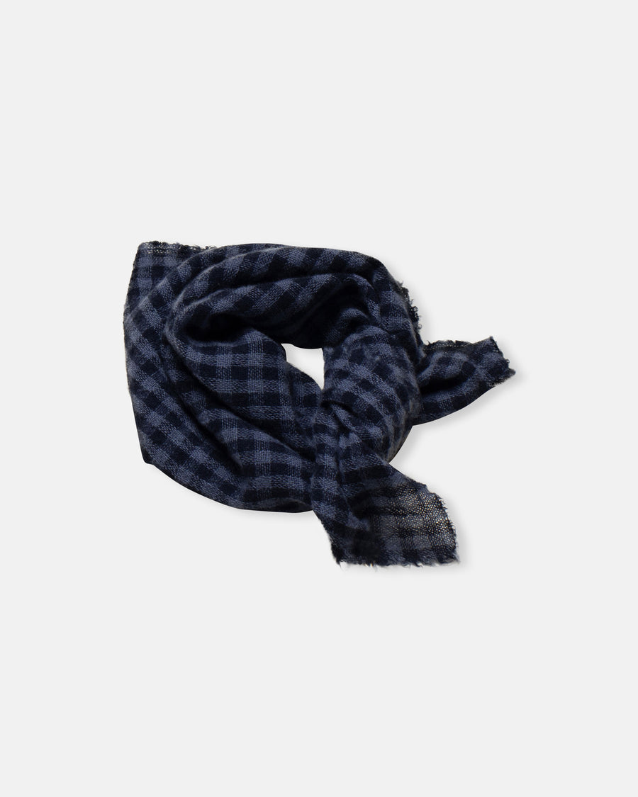 checked cashmere scarf