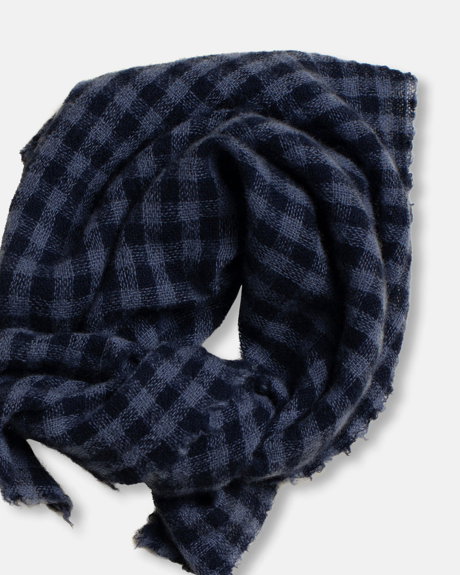 checked cashmere scarf