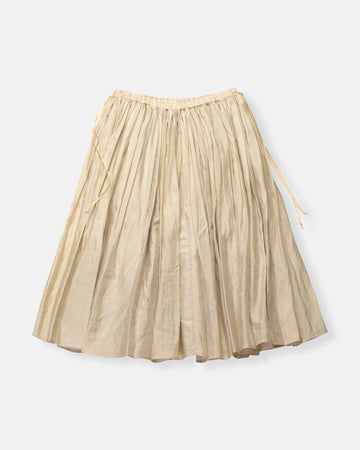 silk organza gathered skirt