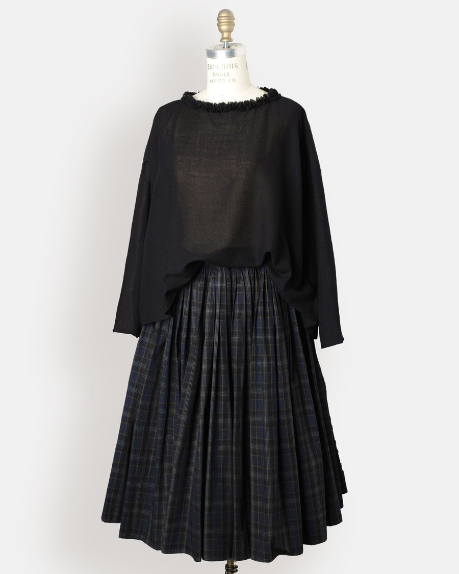 cotton tartan skirt