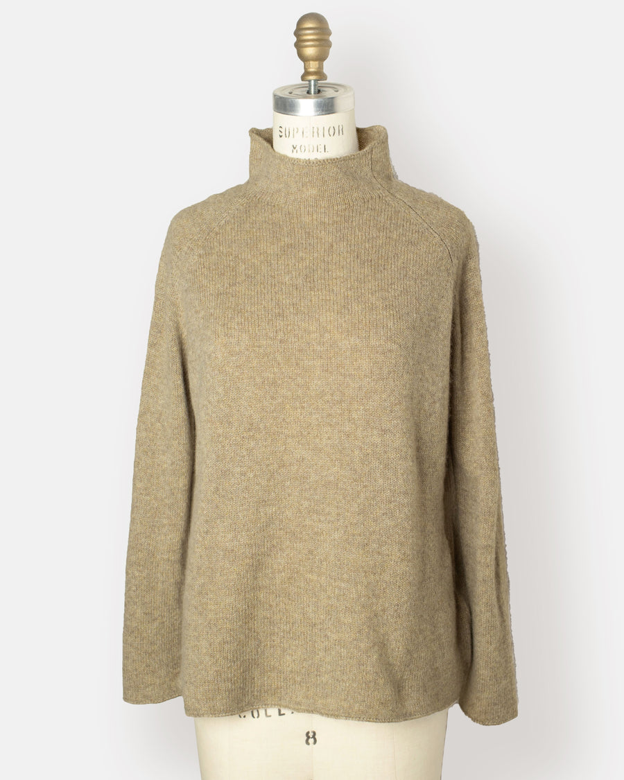 funnel neck sweater