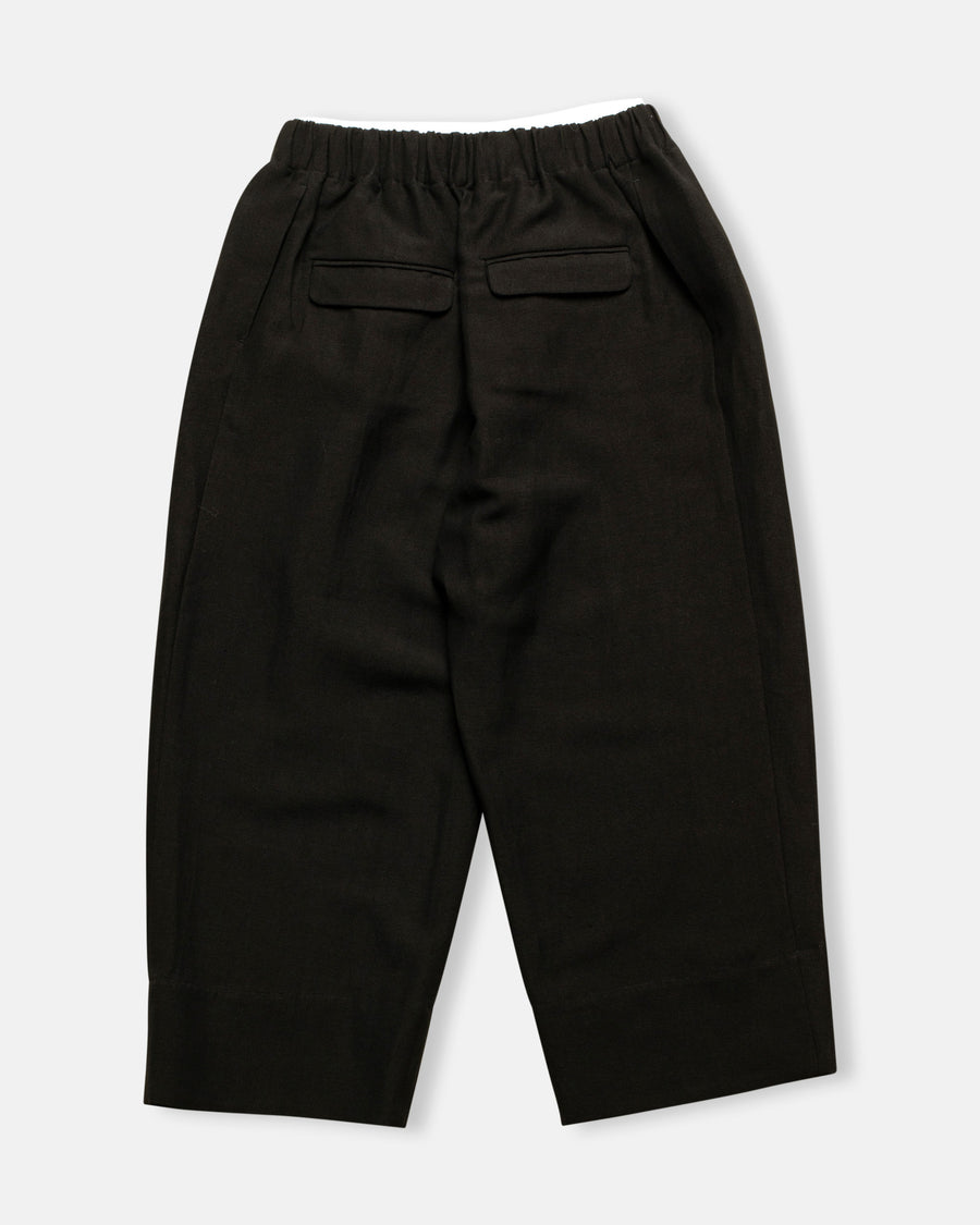 linen wool pull on pants