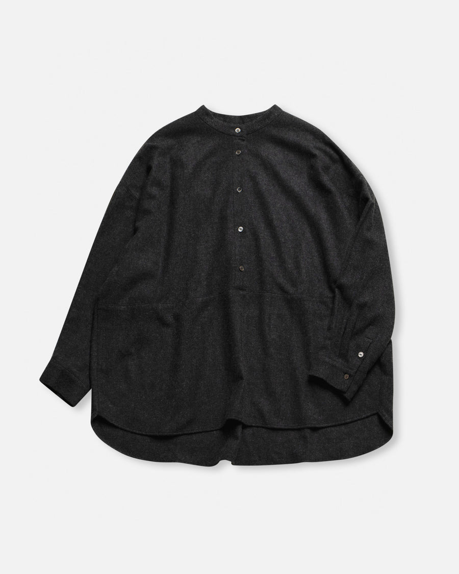 cashmere flannel big yoke shirt