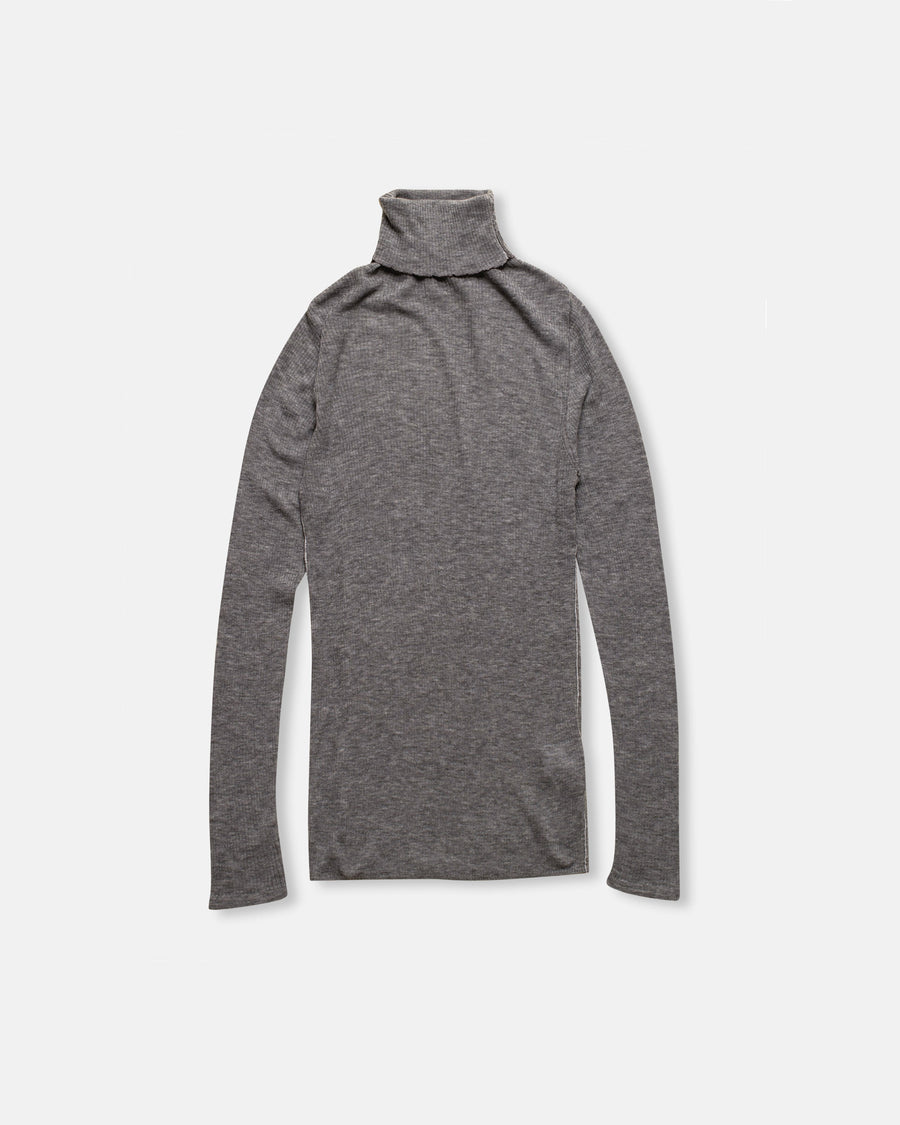 wool rib knit pullover