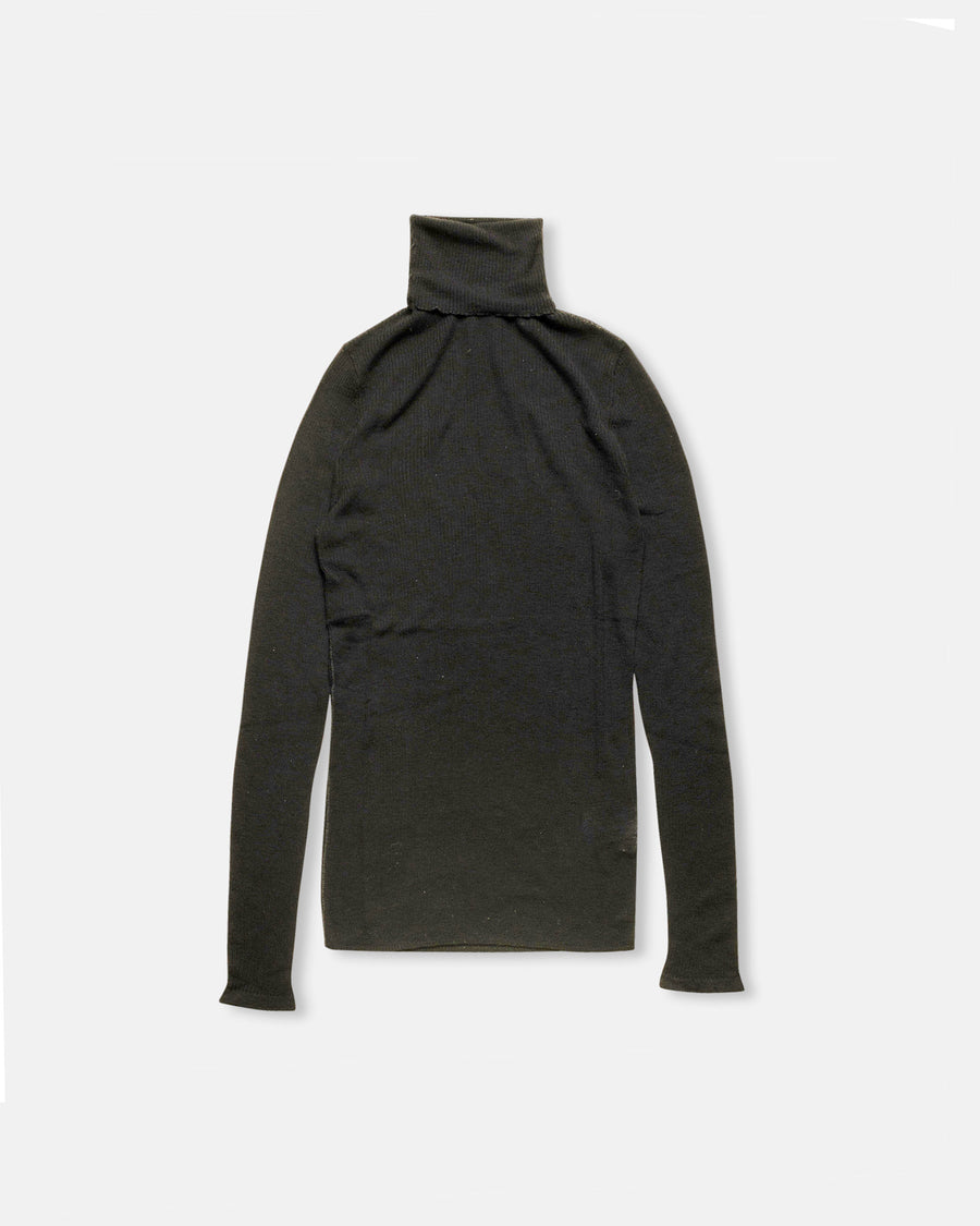 wool rib knit pullover