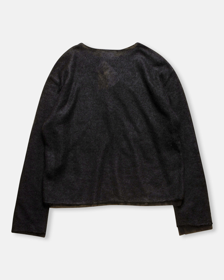 wool silk mohair cardigan