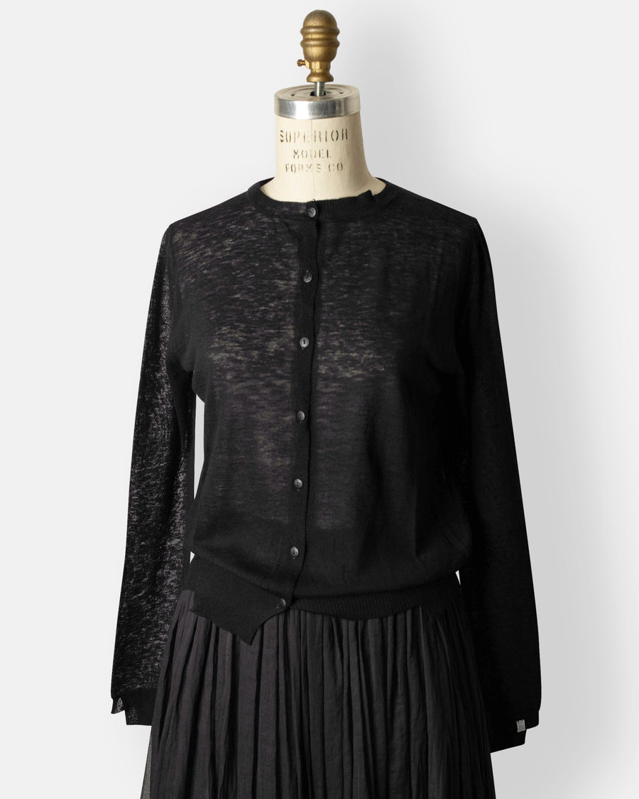 wool knit cardigan