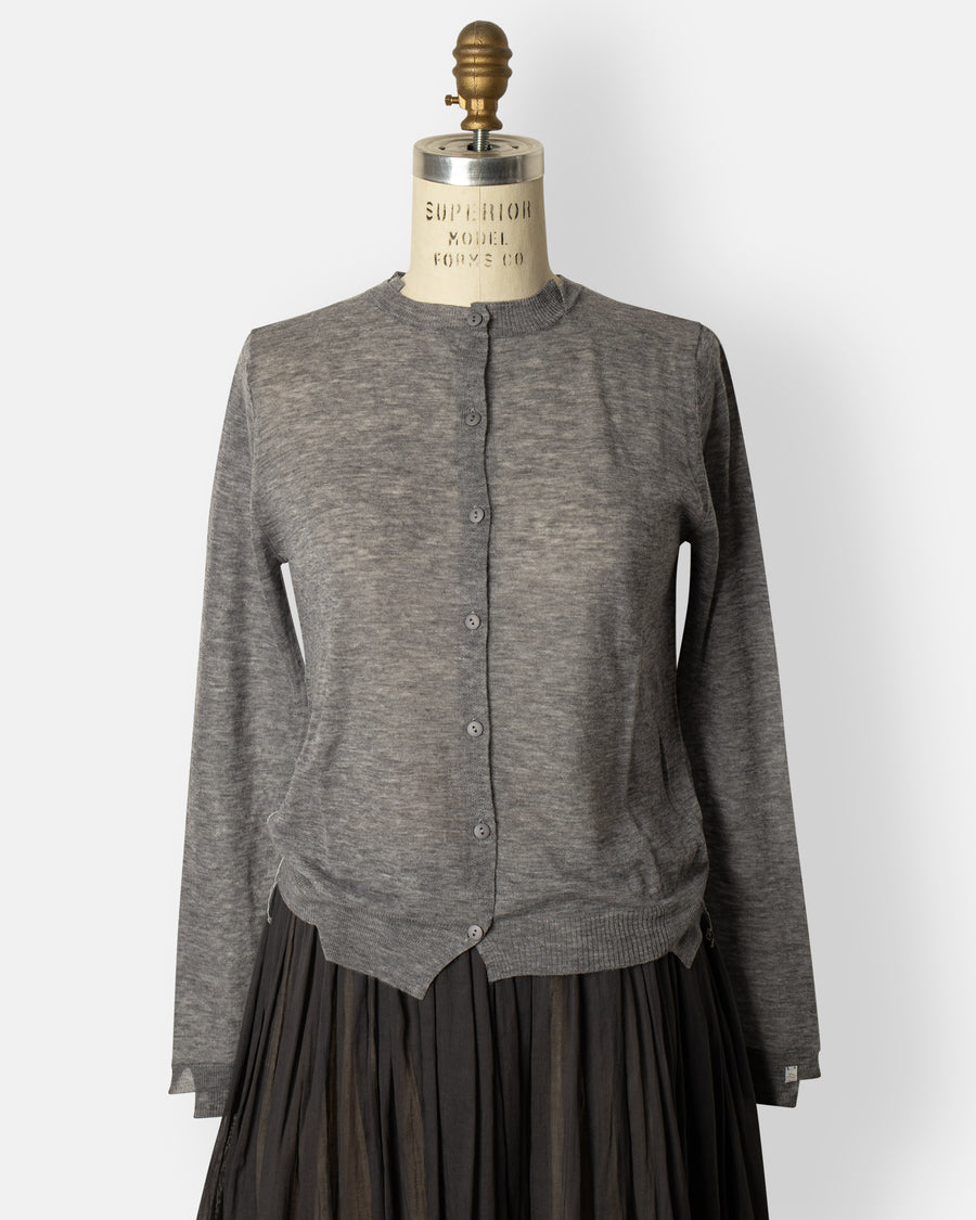 wool knit cardigan