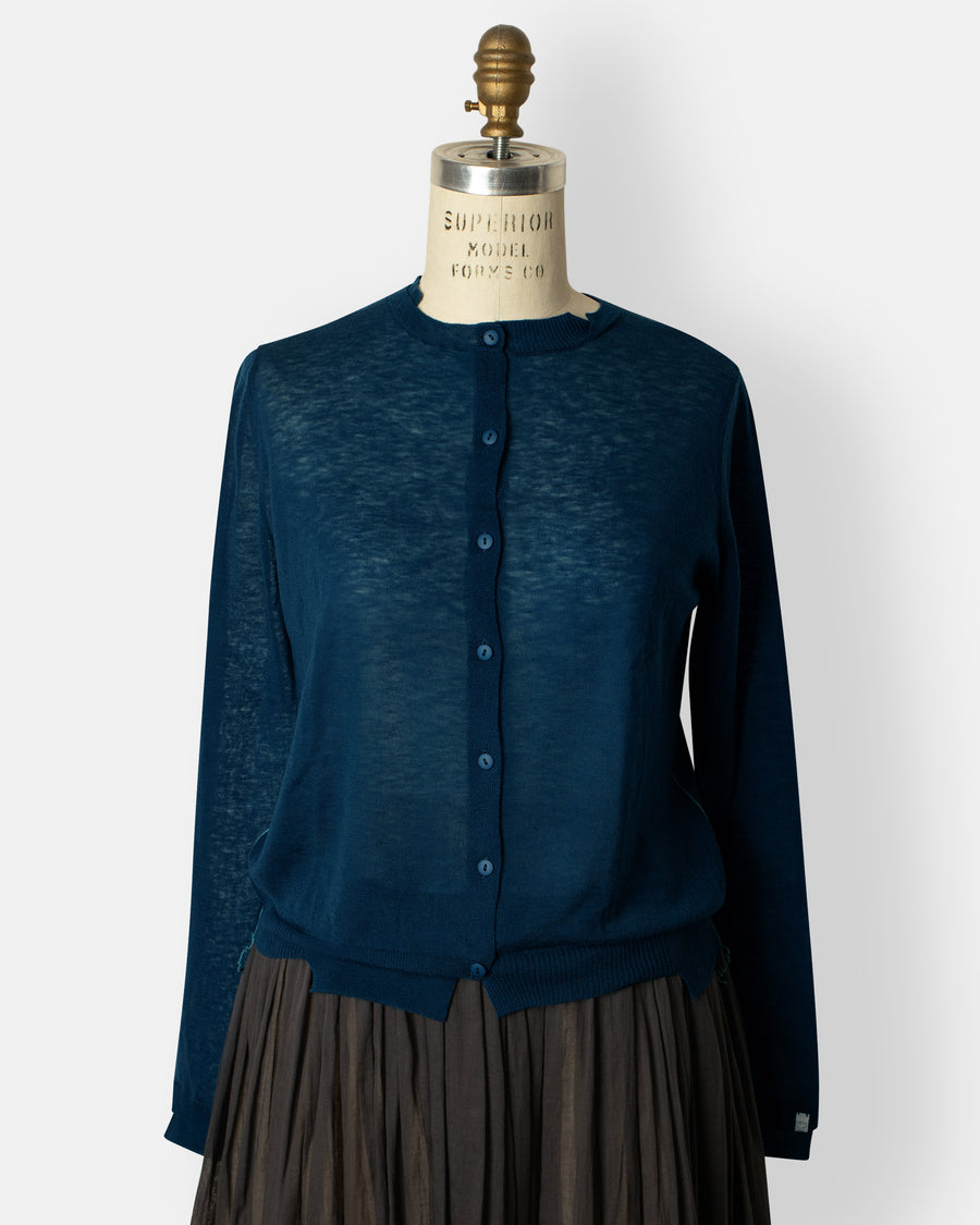 wool knit cardigan