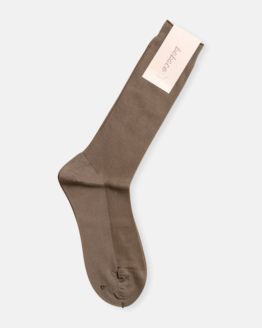 cotton fine ribbed socks
