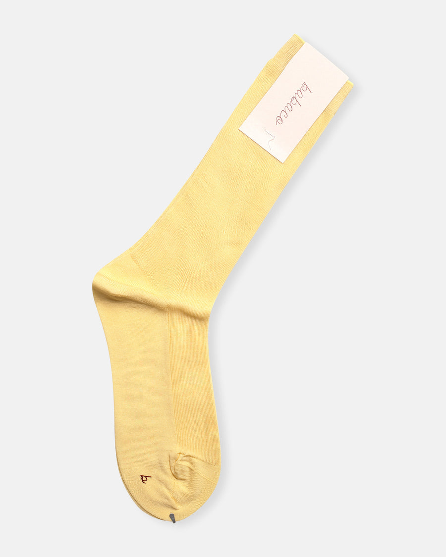 cotton fine ribbed socks