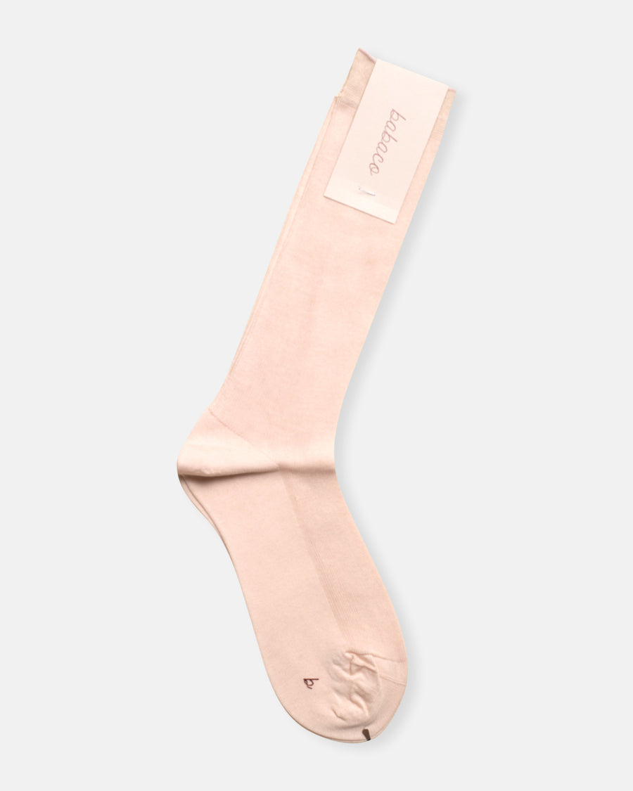 cotton fine ribbed socks