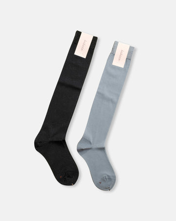 lurex sheer knee high socks