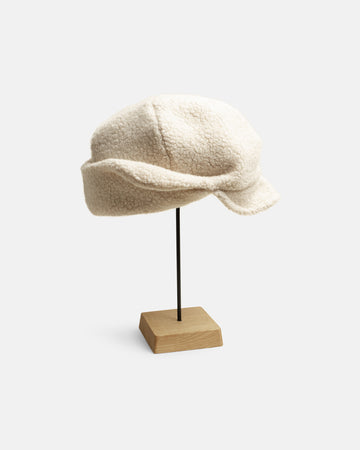 recycled wool flight cap