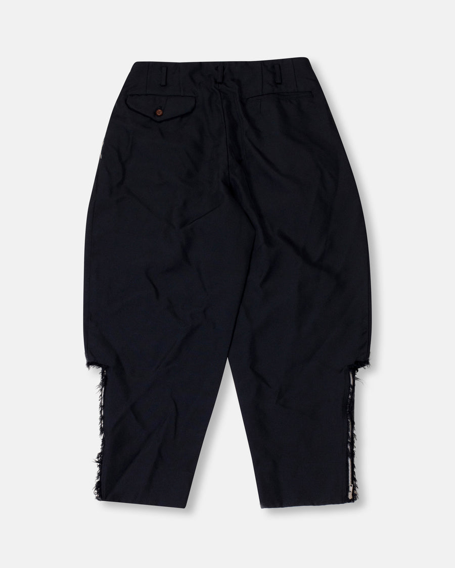 frayed detail pants