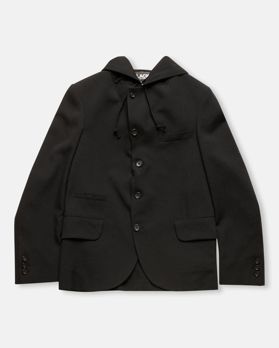 hooded blazer