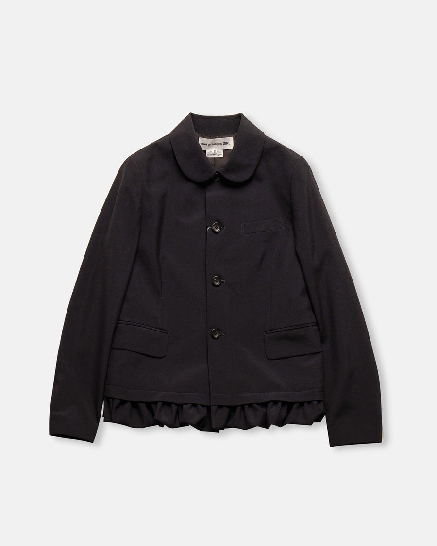 ruffle hem jacket