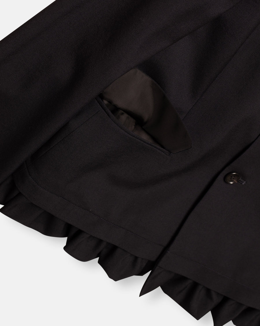 ruffle hem jacket