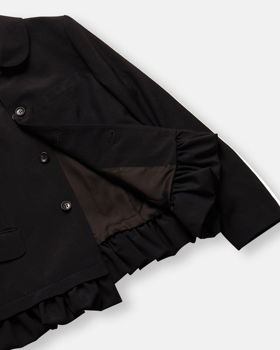 ruffle hem jacket