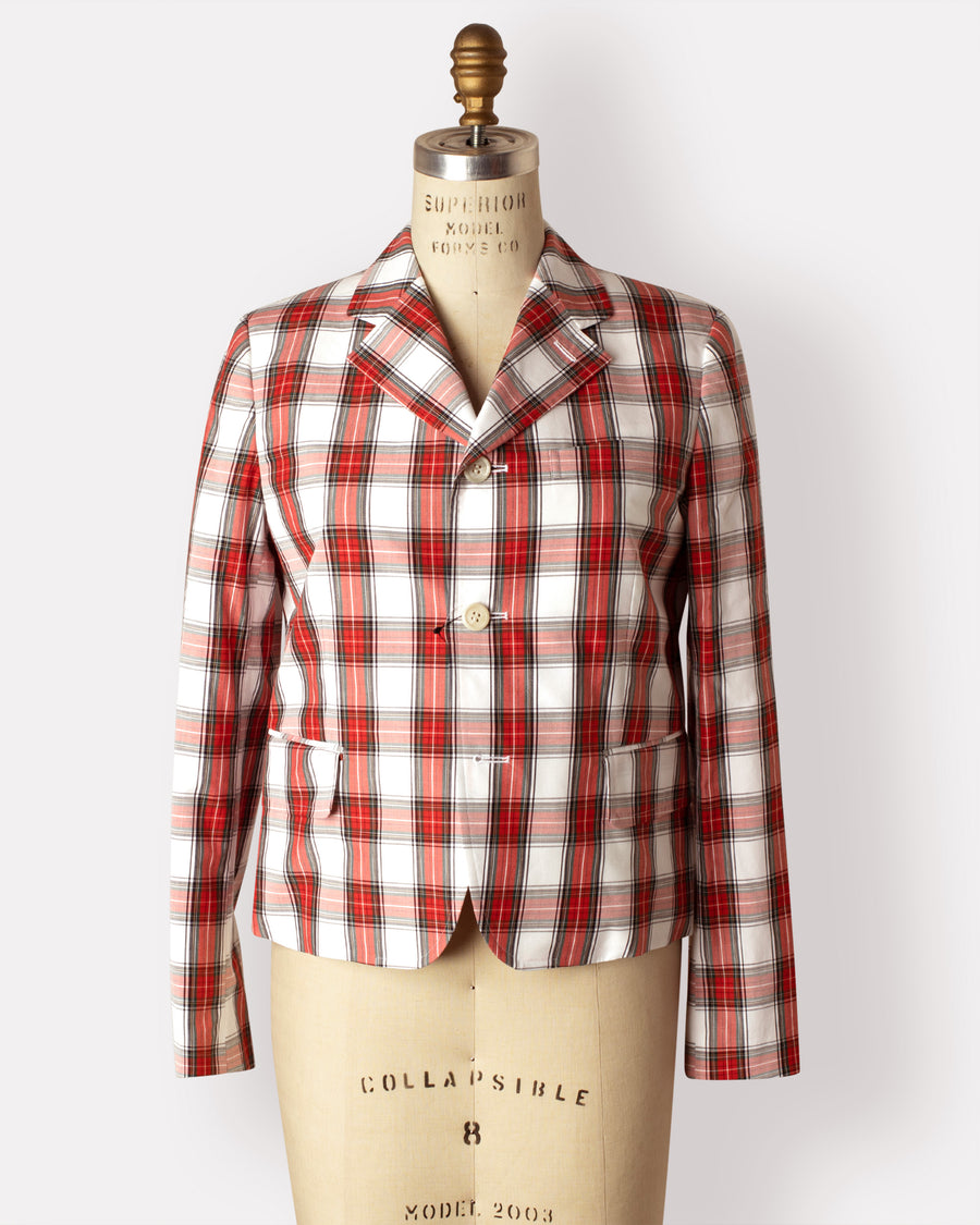 tartan plaid blazer
