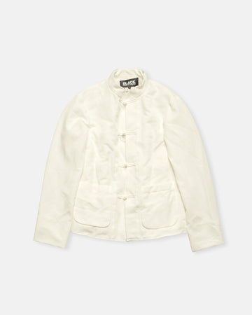 ruffle lined mandarin jacket