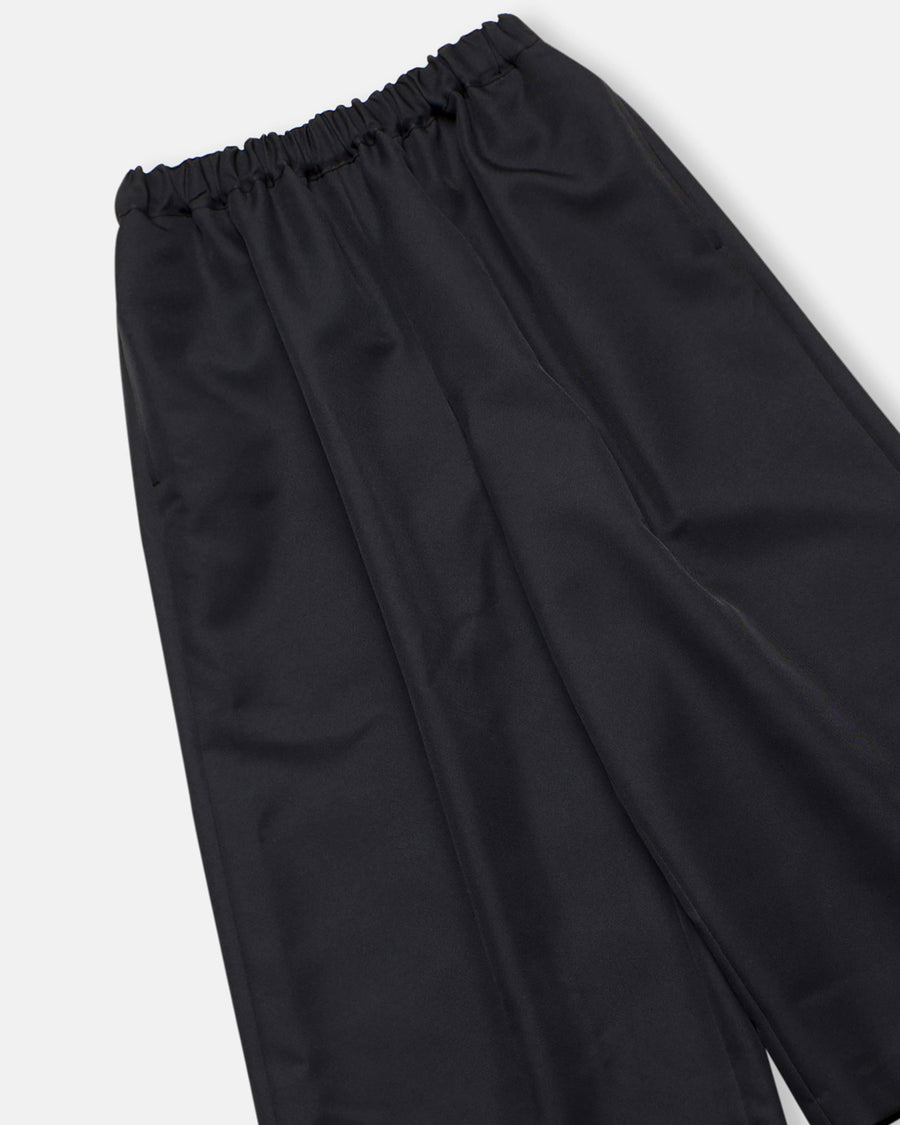 gabardine wide leg cropped pants