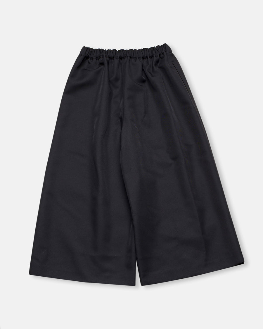 gabardine wide leg cropped pants