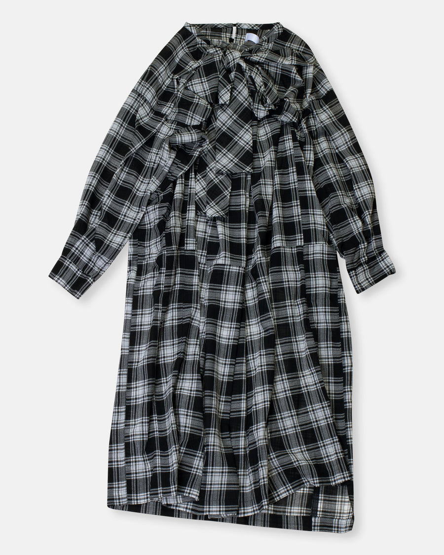 tartan dress with bow