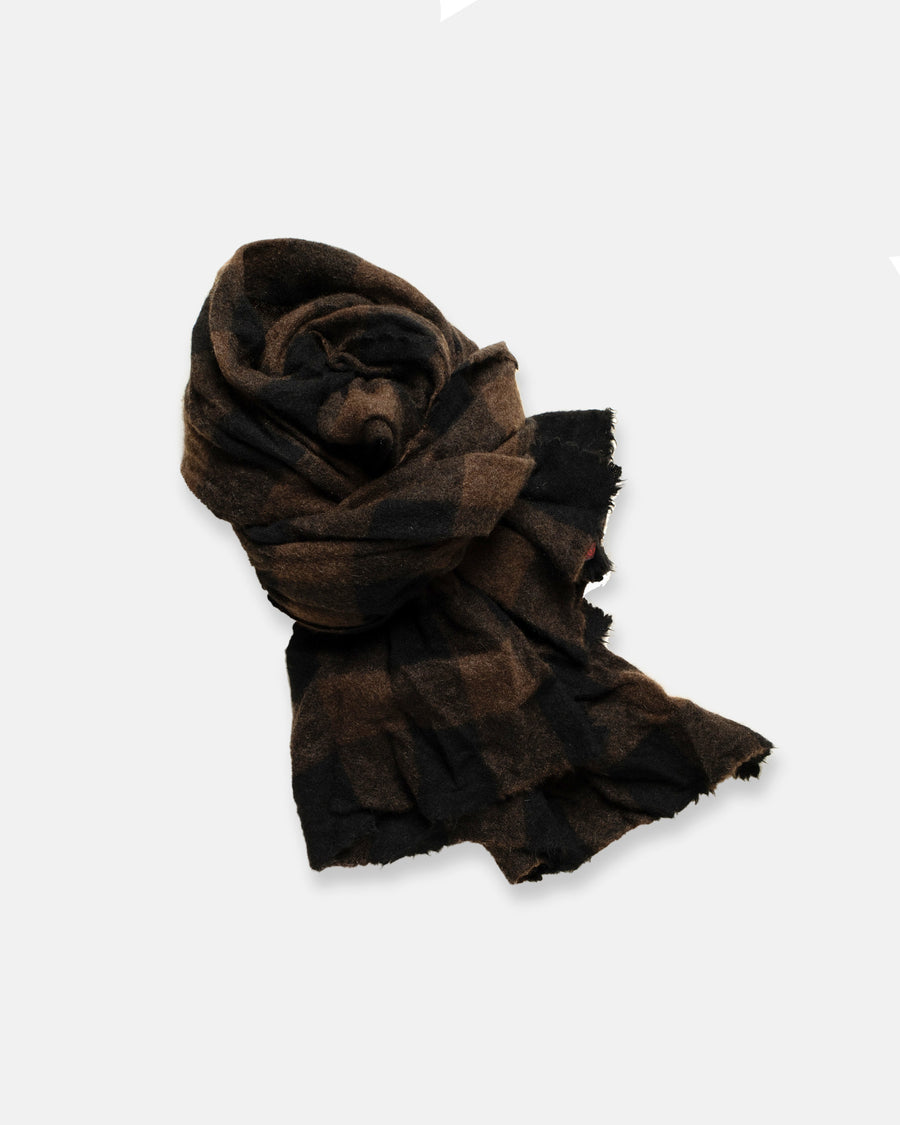 cashmere check shawl