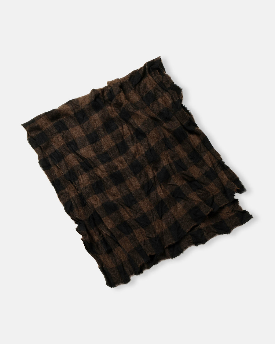 cashmere check shawl