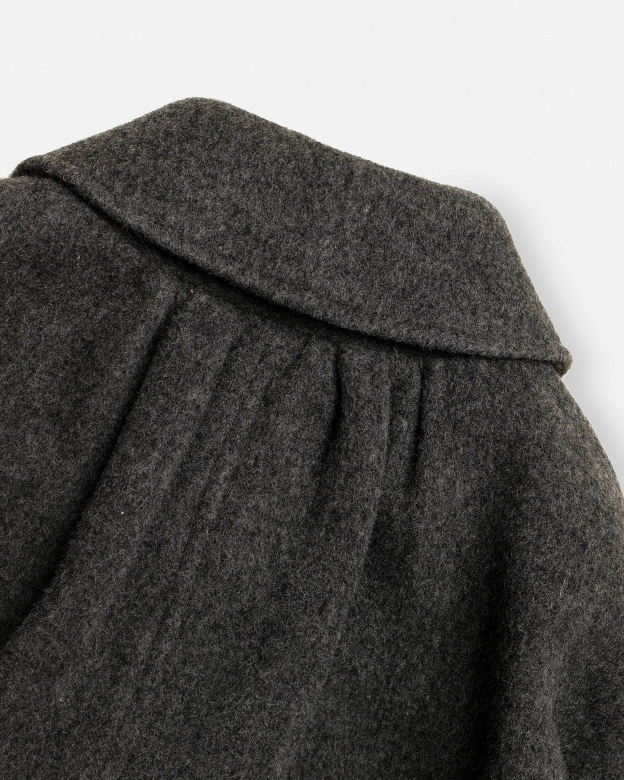 wool pile car coat