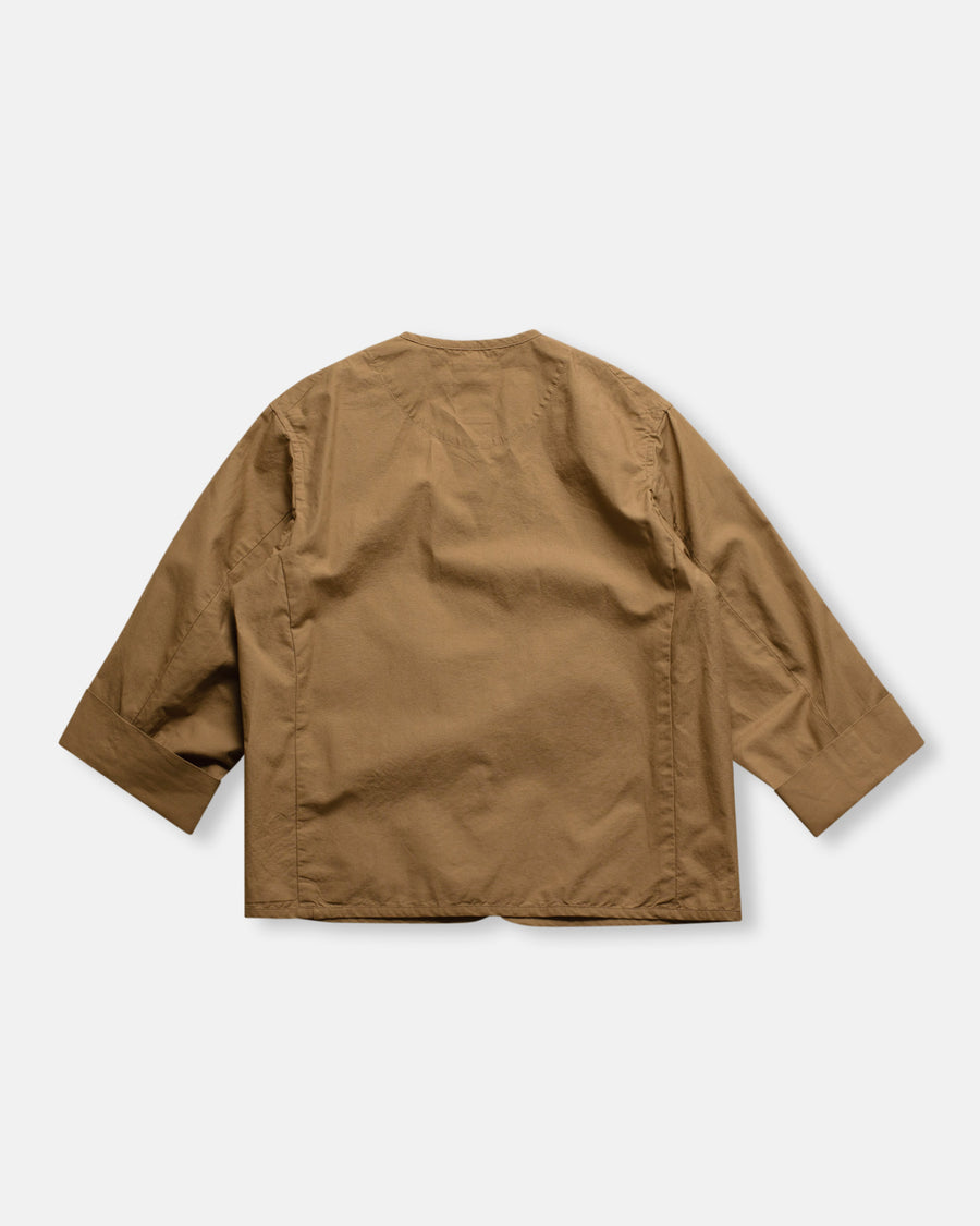 collarless chore jacket