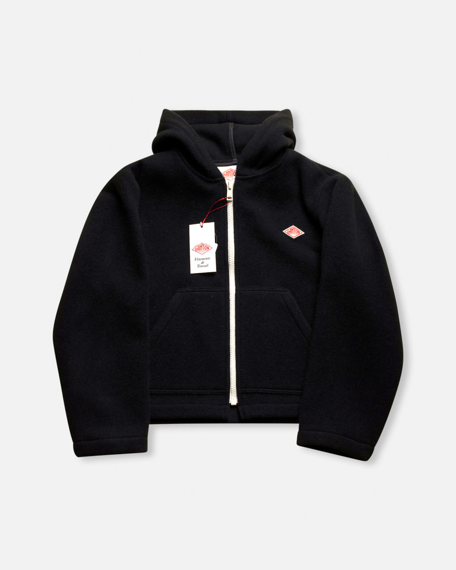 wool pile hoodie